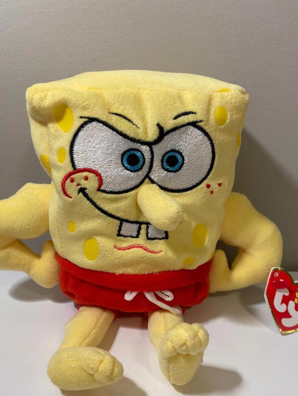Ty Beanie Baby “MuscleBob Buffpants” - SpongeBob SquarePants! (8 inch)